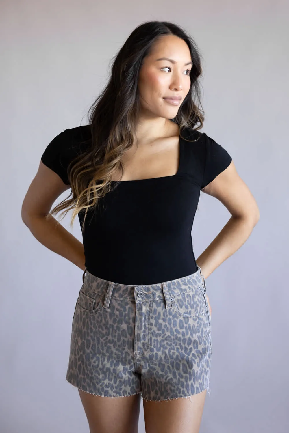 Be Cool Seamless Double Layer Knit T-Shirt for Women in Black | 19211-BLACK sold by Glik’s product image thumbnail 4