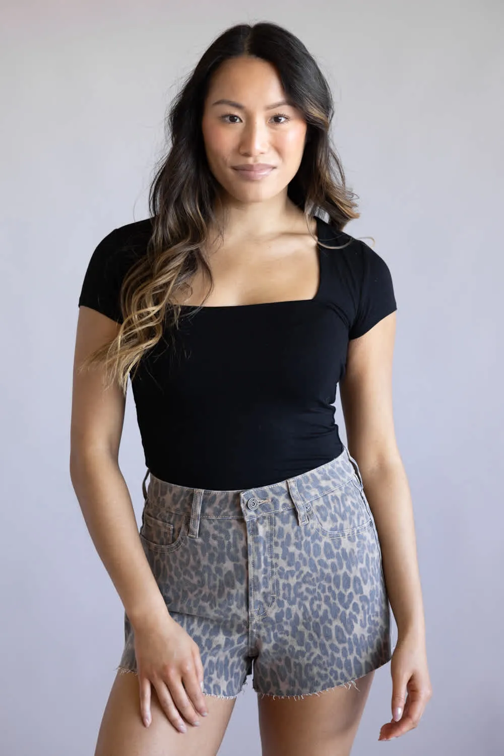 Be Cool Seamless Double Layer Knit T-Shirt for Women in Black | 19211-BLACK sold by Glik’s