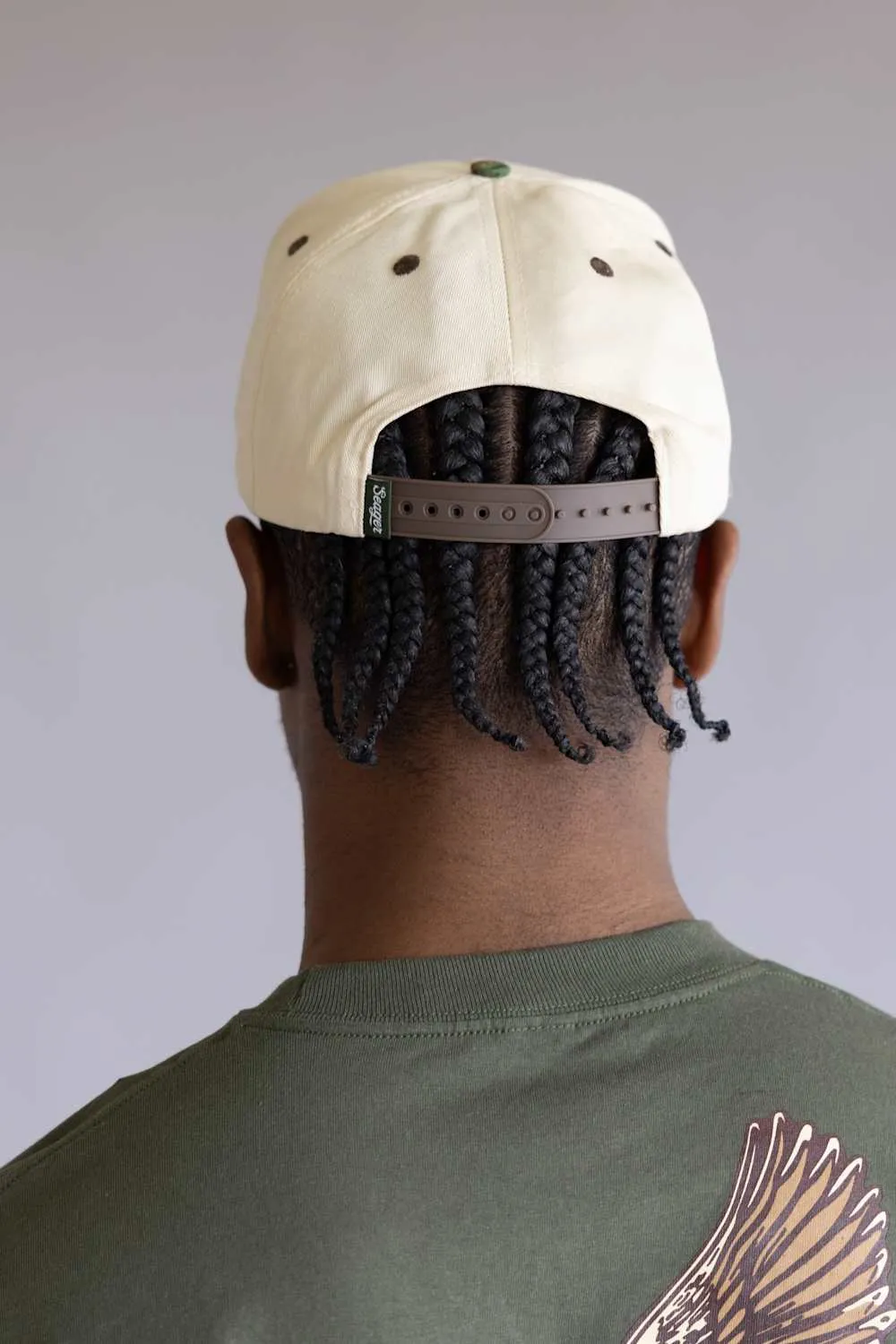 Seager Branded Camo Snapback Hat for Men in Cream | MHF25BRANDCCAMO sold by Glik’s product image thumbnail 3