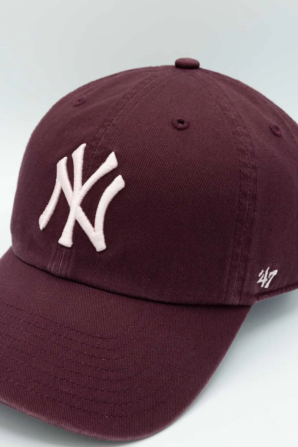 47 New York Yankees Clean Up Hat in Maroon/Pink | B-NLRGW17GWS-KMD sold by Glik’s product image thumbnail 4