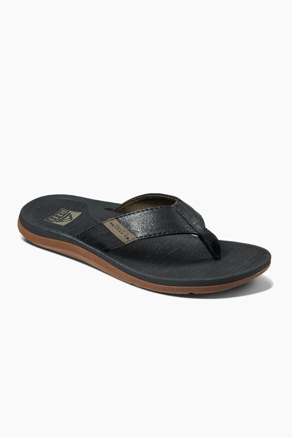 Reef Santa Ana Flip Flops for Men in Black | CI4650 sold by Glik’s