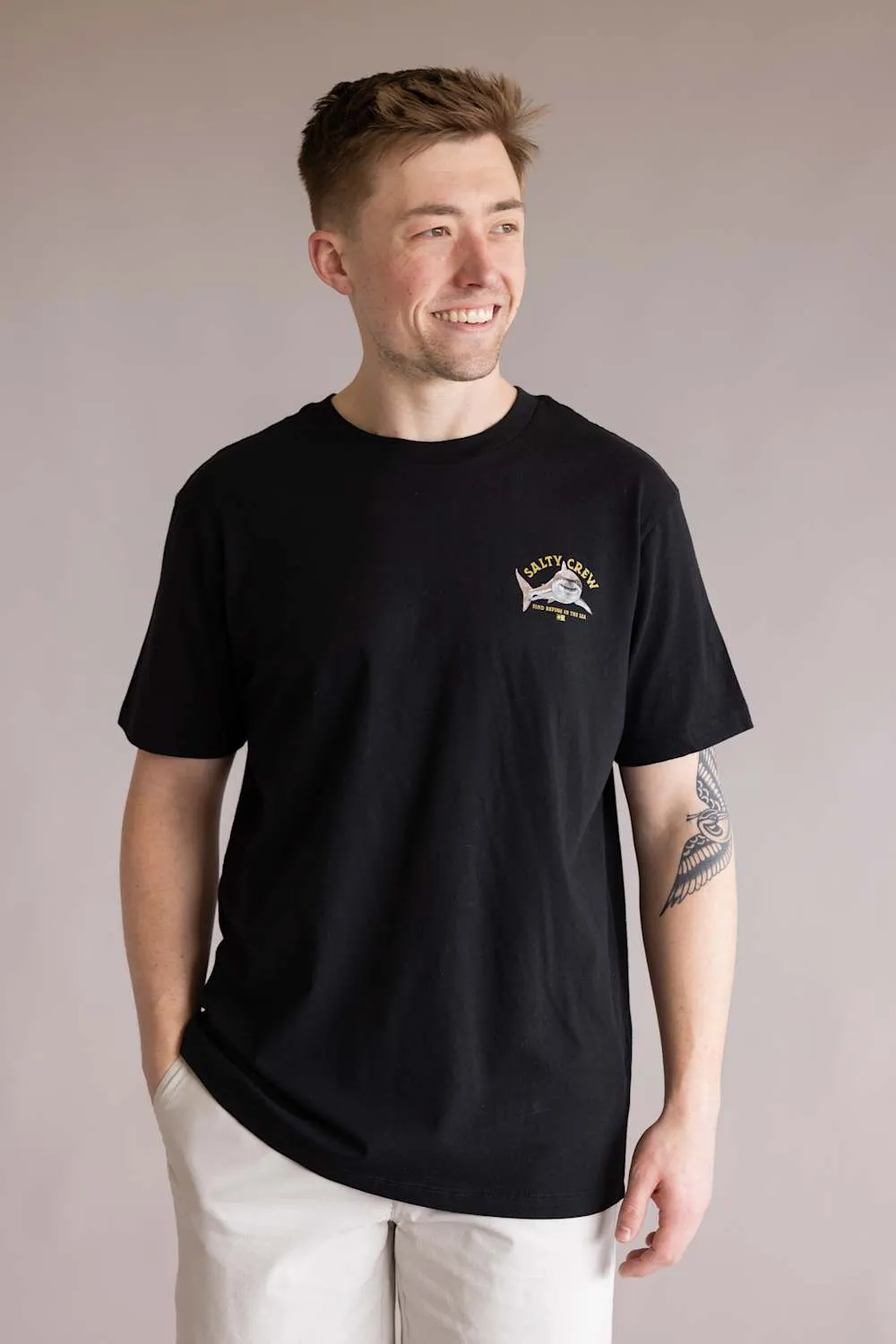 Salty Crew Lurking T-Shirt for Men in Black | 20035831-BLK sold by Glik’s product image thumbnail 2