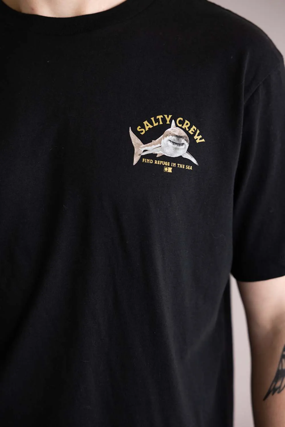 Salty Crew Lurking T-Shirt for Men in Black | 20035831-BLK sold by Glik’s product image thumbnail 3