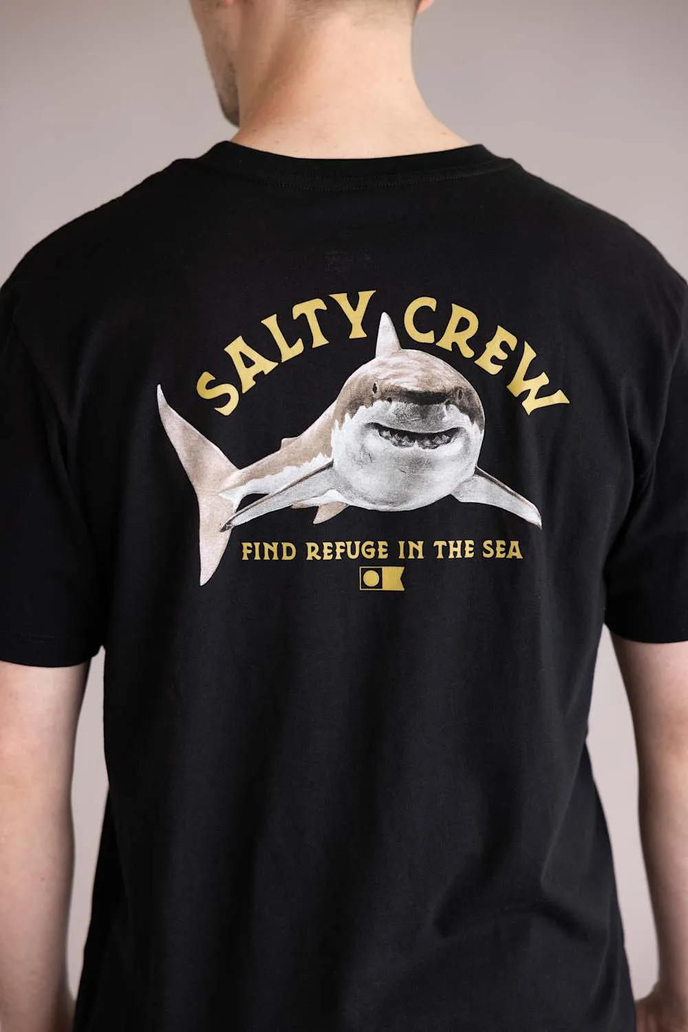 Salty Crew Lurking T-Shirt for Men in Black | 20035831-BLK sold by Glik’s