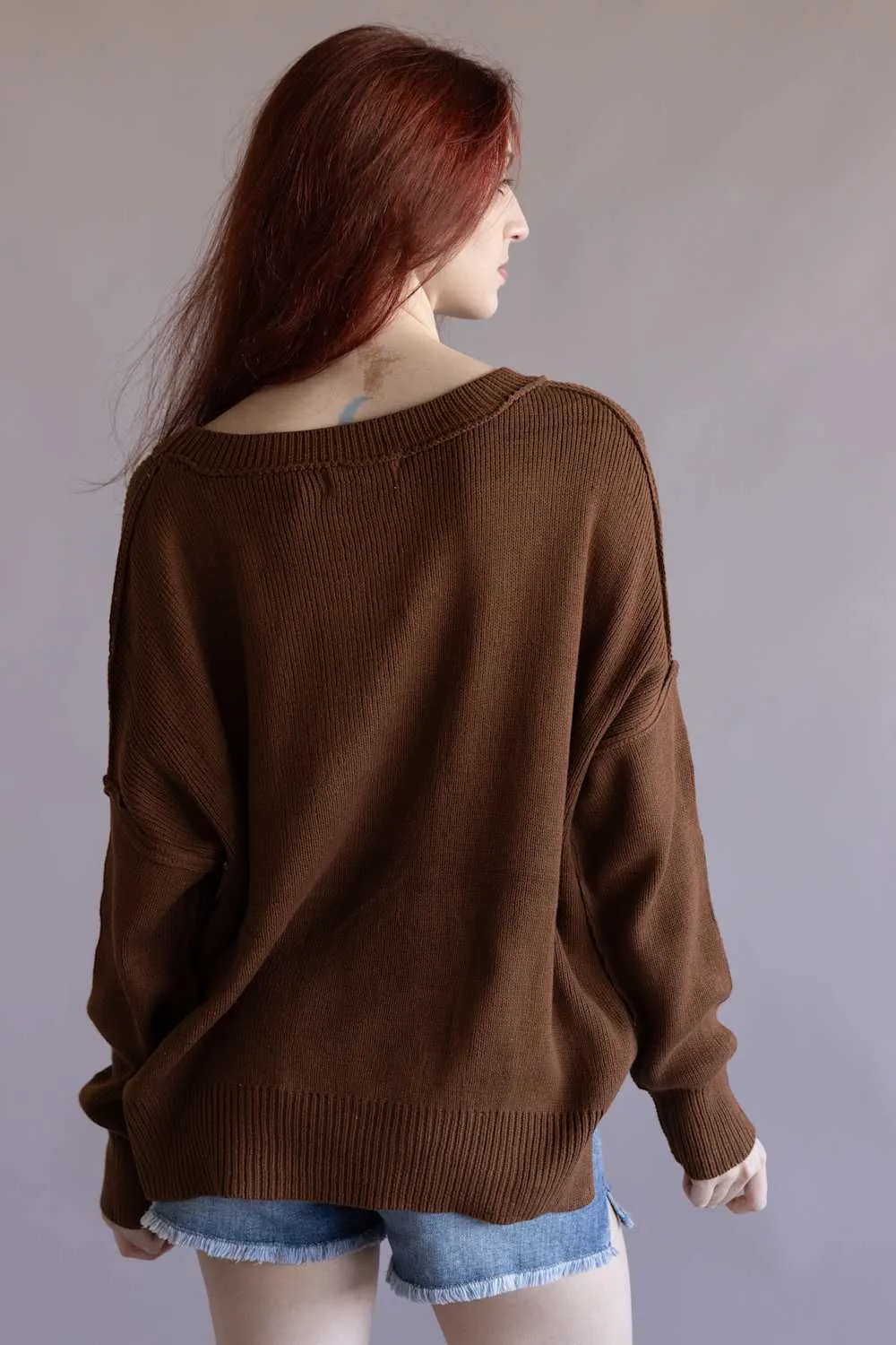 Miracle Knit American Flag Sweater for Women in Camel | M8167-CAMEL sold by Glik’s product image thumbnail 3