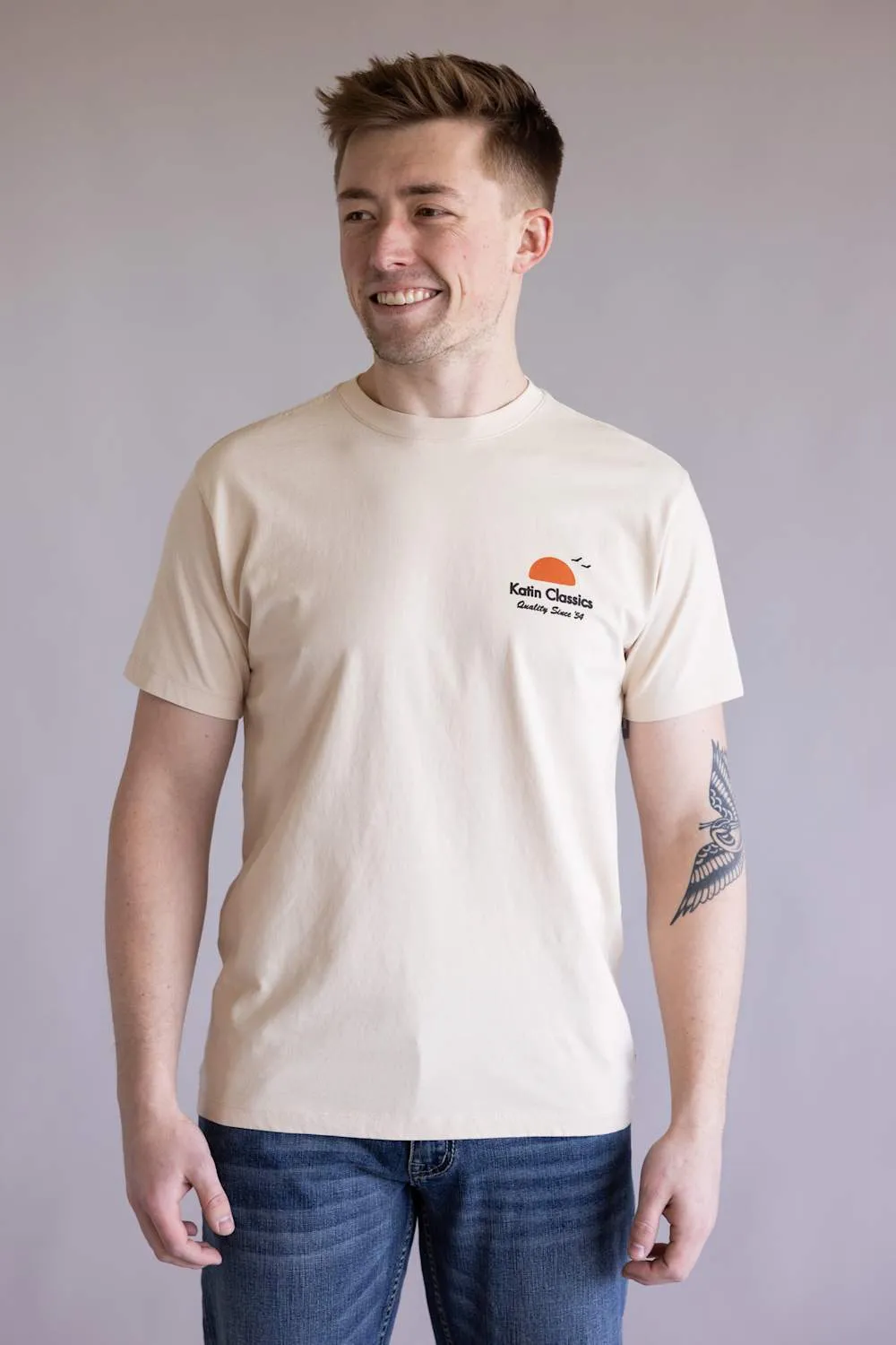 Katin Auana T-Shirt for Men in Almond Peach | KTNGSAUA-ALMOND PEACH sold by Glik’s product image thumbnail 2