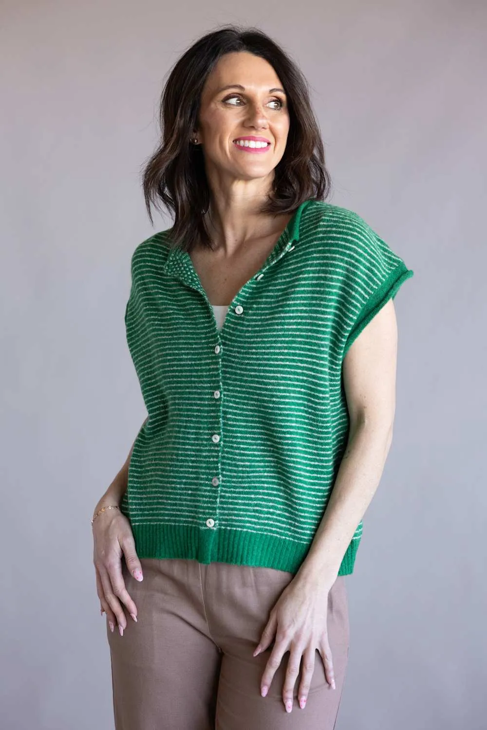 Things Between Piper Vest for Women in Kelly Green | TBW13703-KGRN sold by Glik’s