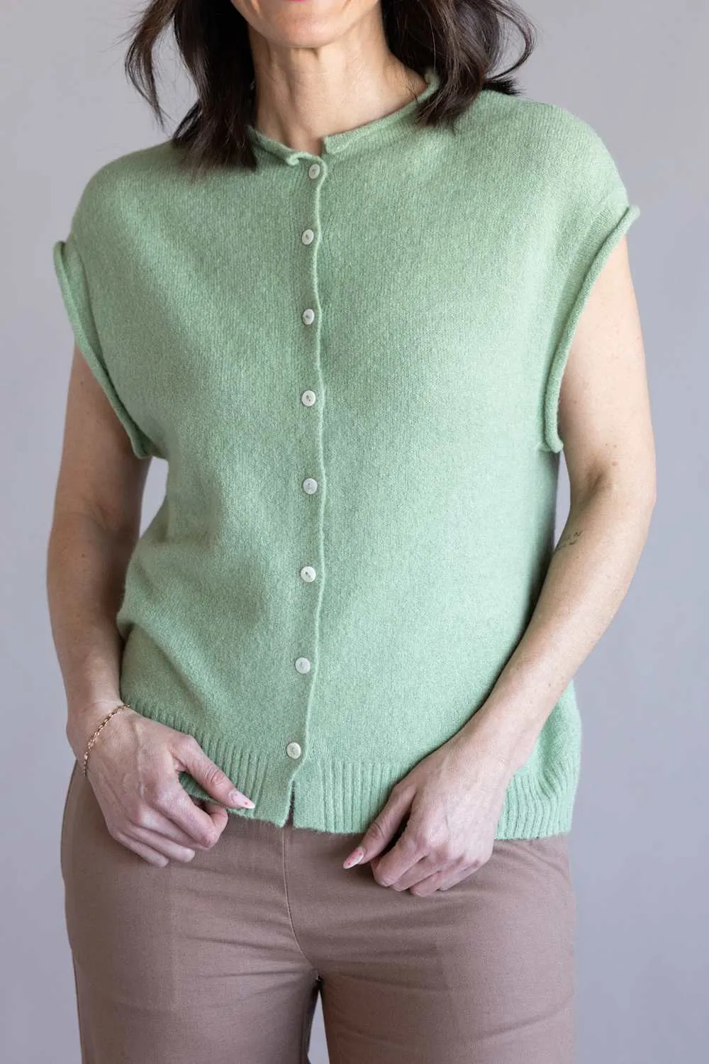 Things Between Piper Vest for Women in Matcha | TBW13702-MAT sold by Glik’s product image thumbnail 4