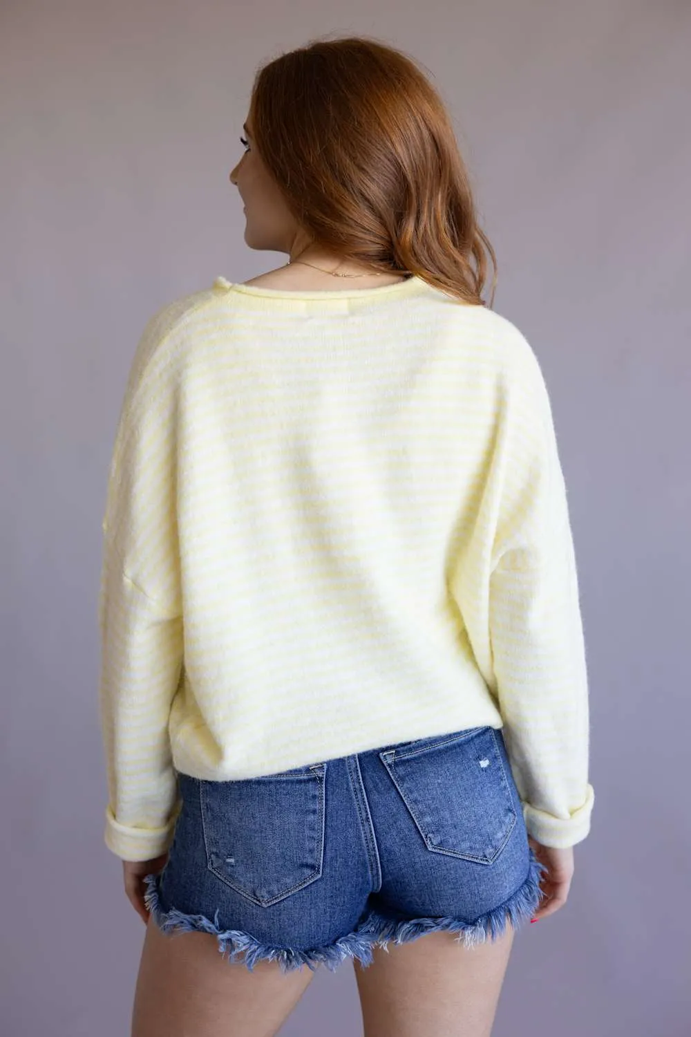 Things Between Striped Piper Cardigan for Women in Butter | TBW13418-BTR sold by Glik’s product image thumbnail 2