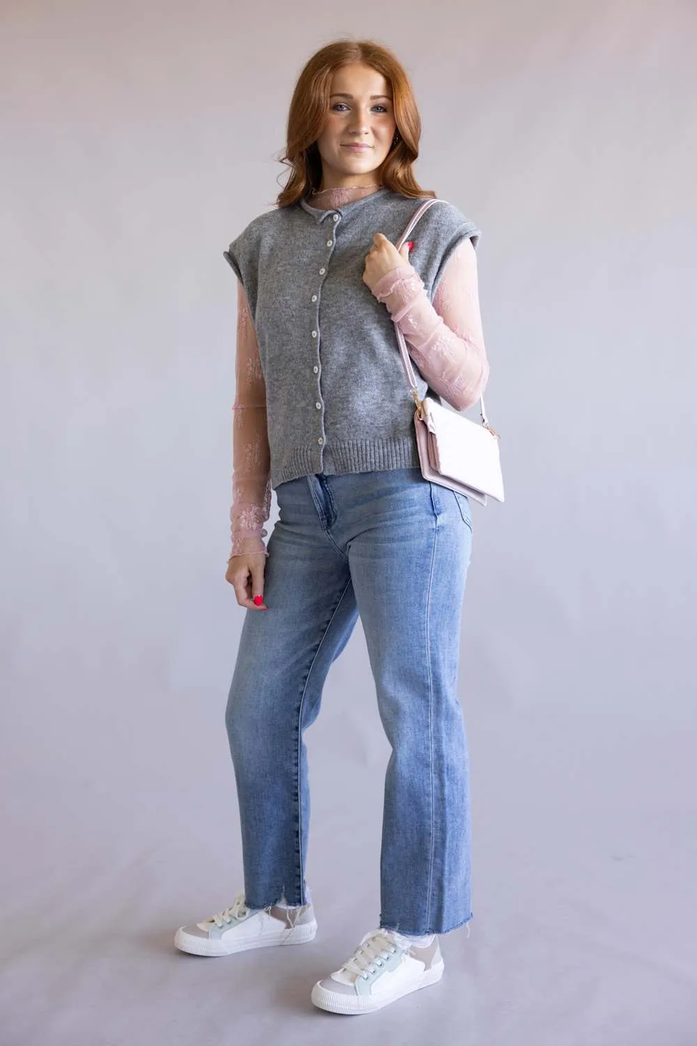 Things Between Piper Vest for Women in Heather Grey | TBW13702-HGRY sold by Glik’s product image thumbnail 2