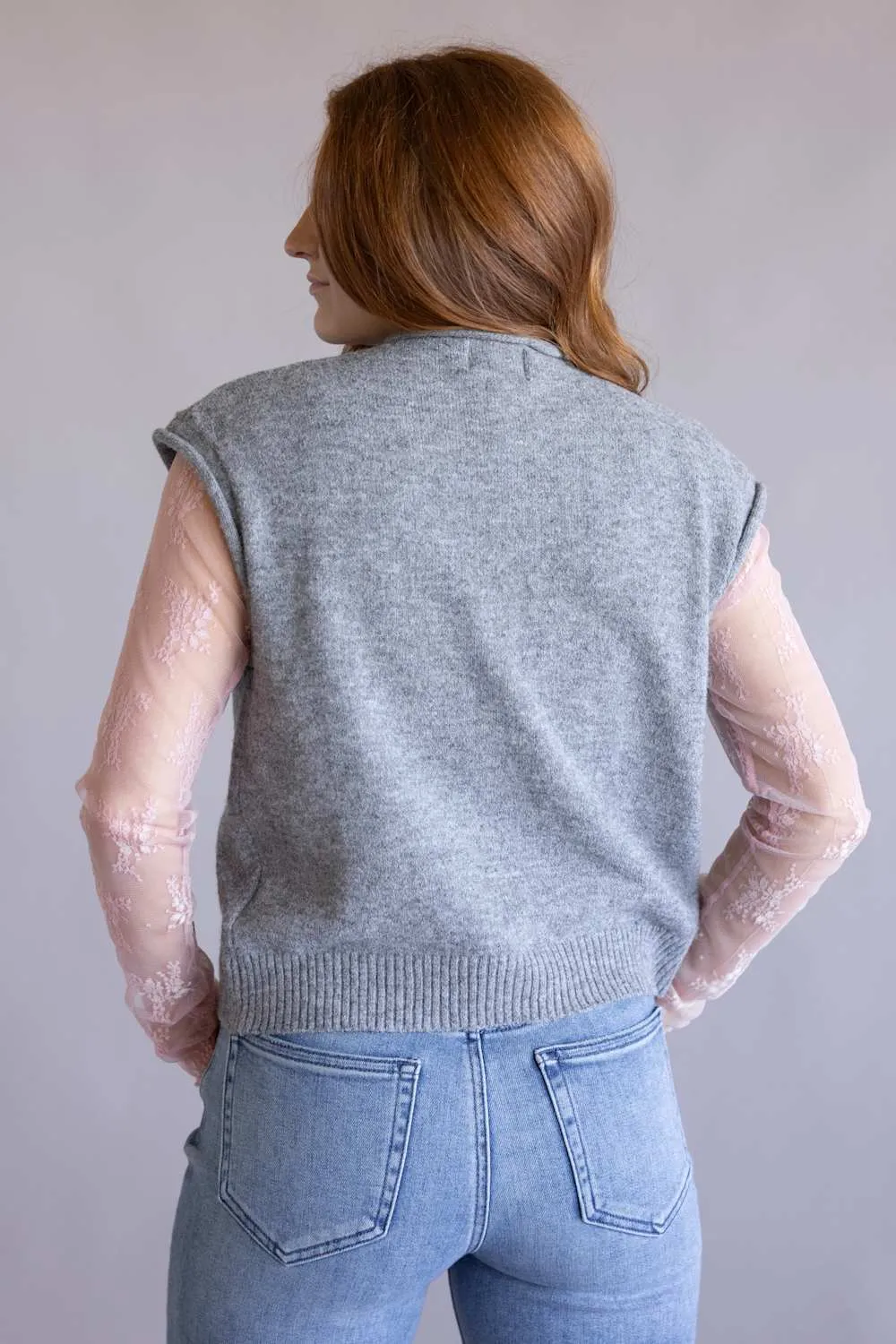 Things Between Piper Vest for Women in Heather Grey | TBW13702-HGRY sold by Glik’s product image thumbnail 4
