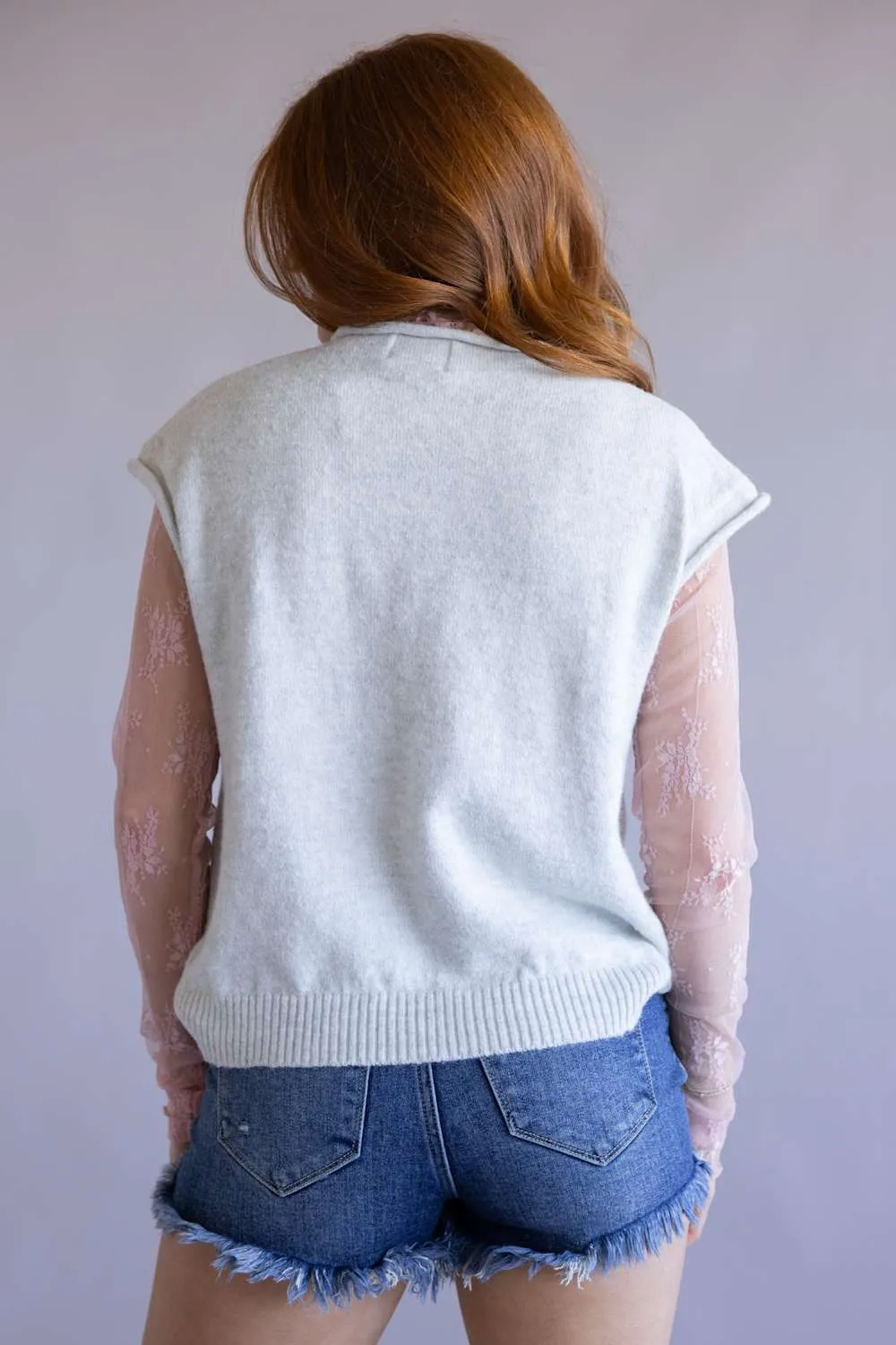 Things Between Piper Vest for Women in Light Grey | TBW13702-LTGRY sold by Glik’s product image thumbnail 4