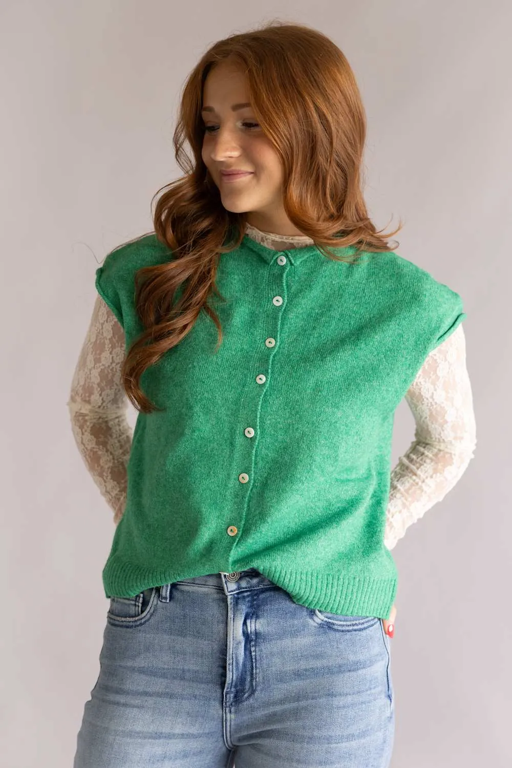 Things Between Piper Vest for Women in Green | TBW13702-GRN sold by Glik’s