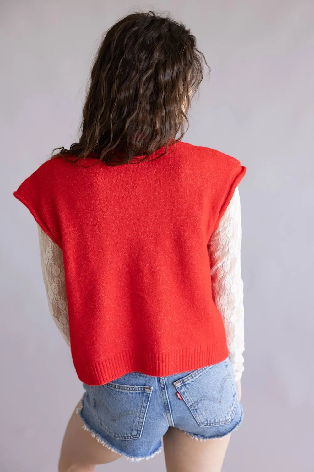 Things Between Piper Vest for Women in Tomato Red | TBW13702-RED sold by Glik’s product image thumbnail 2