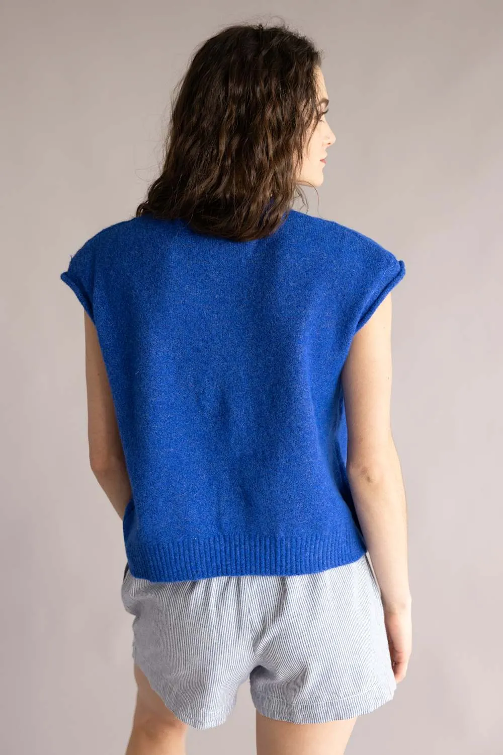 Things Between Piper Vest for Women in Cobalt Blue | TBW13702-BLU sold by Glik’s product image thumbnail 3