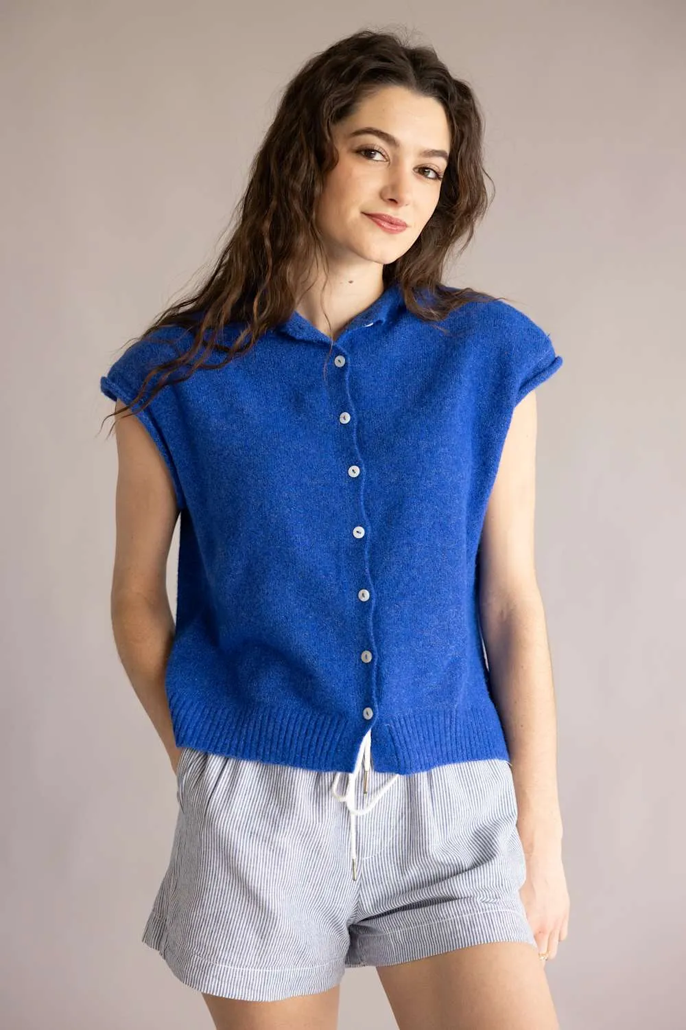 Things Between Piper Vest for Women in Cobalt Blue | TBW13702-BLU sold by Glik’s