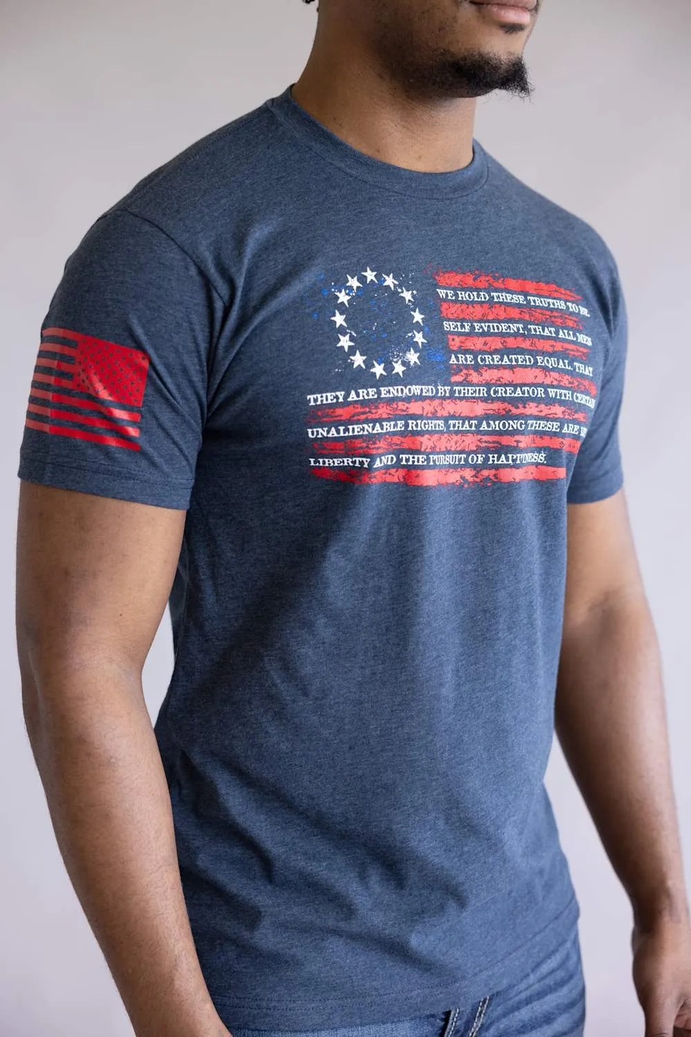 Grunt Style Declaration T-Shirt for Men in Midnight Navy | GS7110-MIDNIGHTNAVY sold by Glik’s