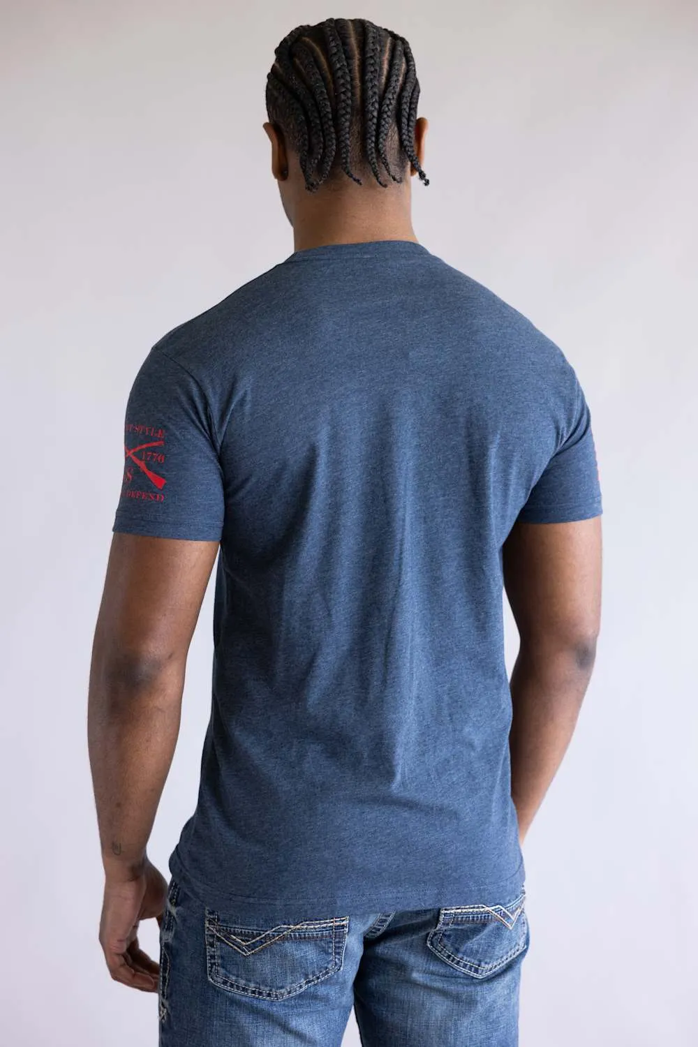 Grunt Style Declaration T-Shirt for Men in Midnight Navy | GS7110-MIDNIGHTNAVY sold by Glik’s product image thumbnail 4