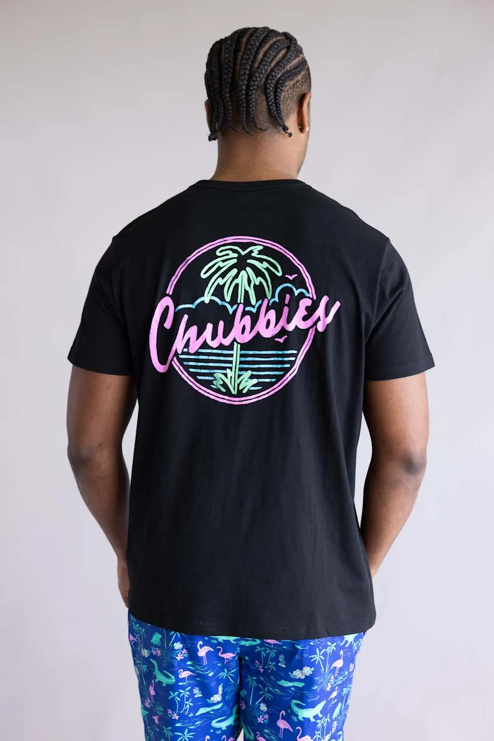Chubbies The Night Never Sleeps T-shirt for Men in Black | 502261-31 BLACK sold by Glik’s product image thumbnail 4