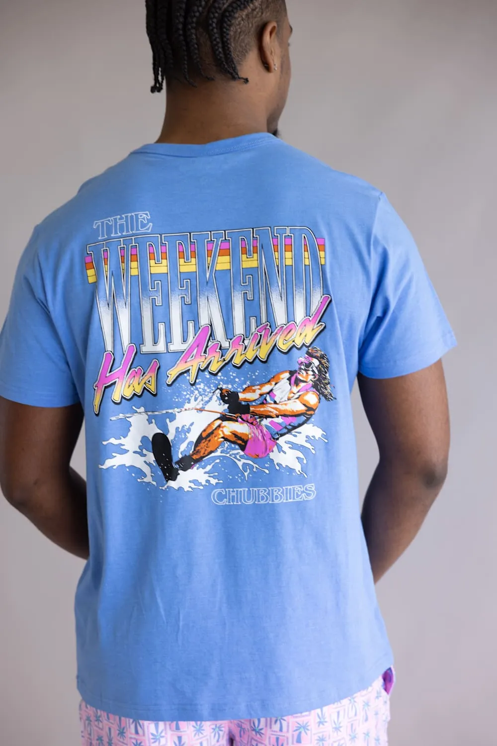 Chubbies The Heck Yes Brother T-shirt for Men in Blue | 502261-21 BLUE sold by Glik’s