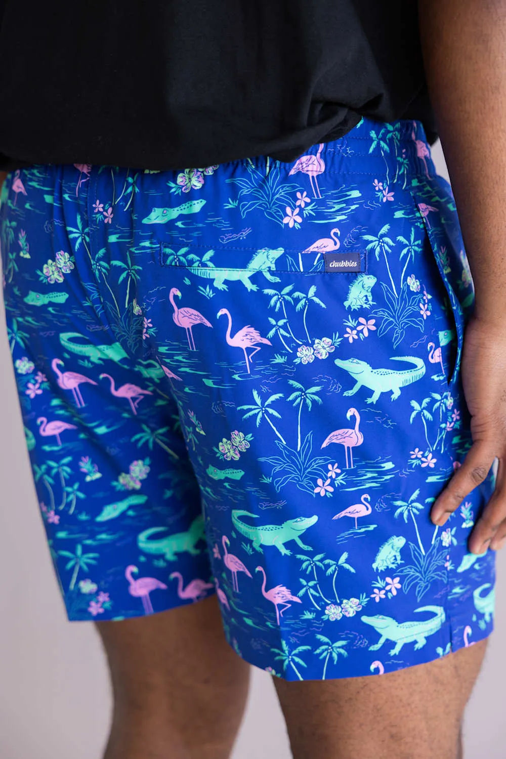 Chubbies Classic Swim Trunks 5.5” Shorts for Men in Swamp & Cirumcstance | 126261-09 BLUE sold by Glik’s product image thumbnail 4
