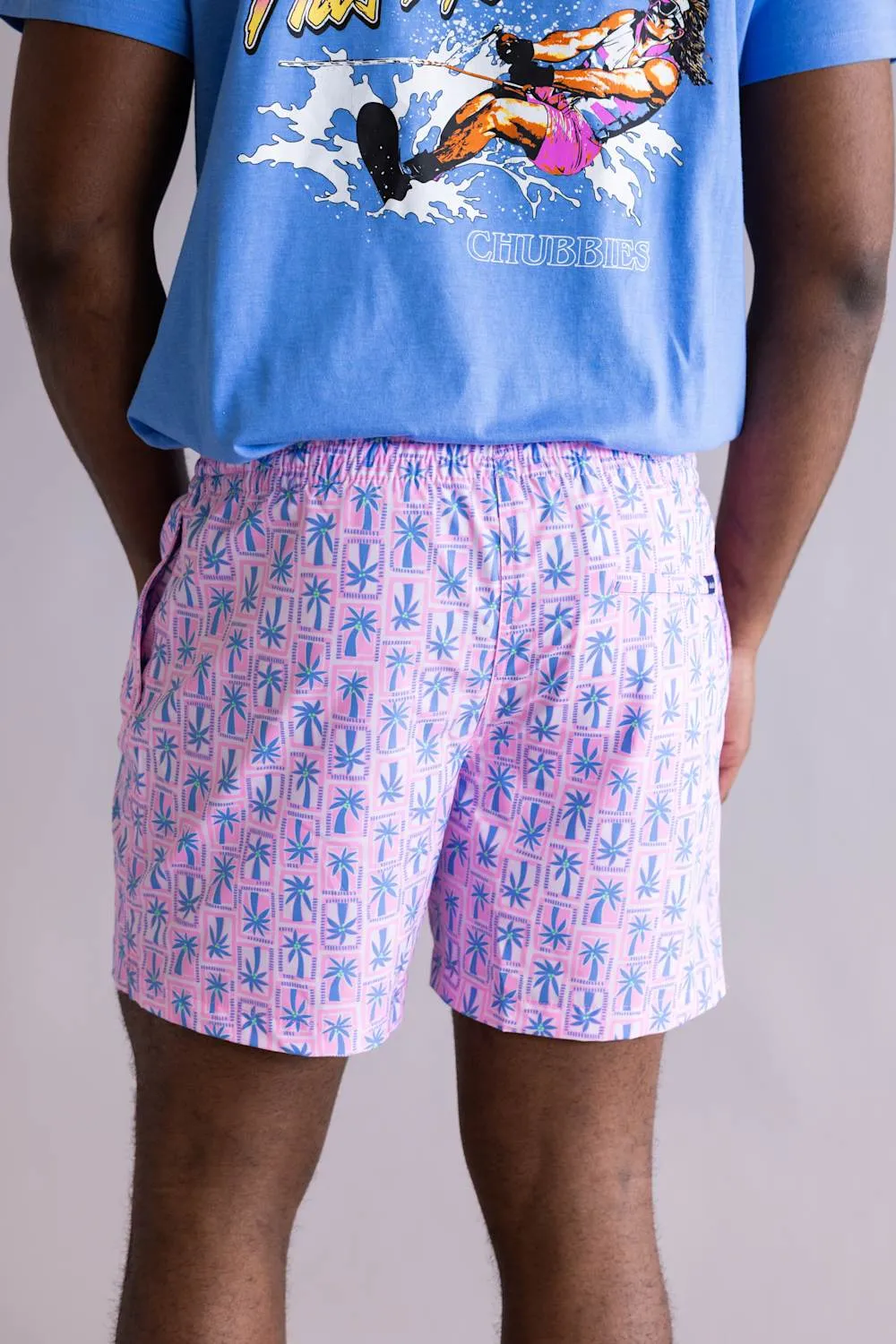 Chubbies Classic Swim Trunks 5.5” Shorts for Men in Pink | 126261-12 PINK sold by Glik’s product image thumbnail 4