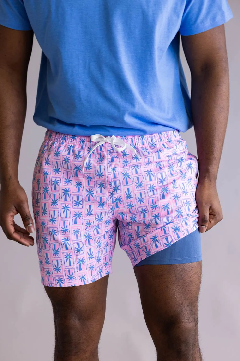 Chubbies Classic Swim Trunks 5.5” Shorts for Men in Pink | 126261-12 PINK sold by Glik’s product image thumbnail 2