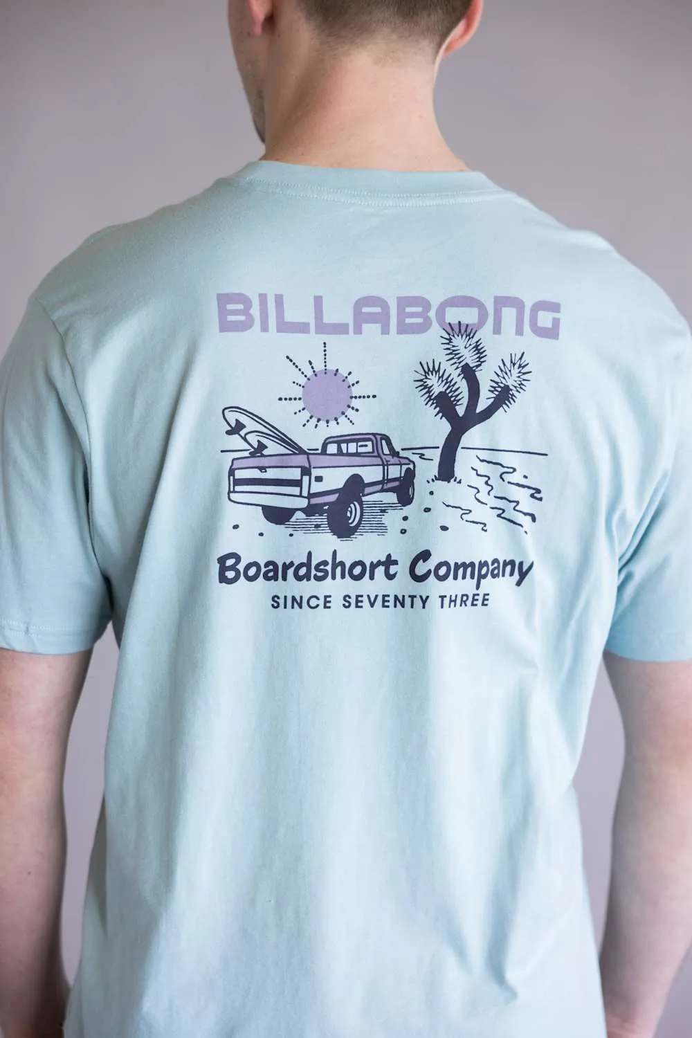 Billabong Tailgating Premium T-Shirt for Men in Dusty Blue sold by Glik’s