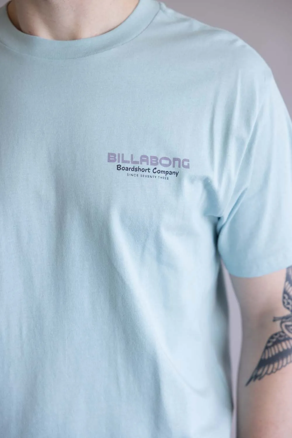 Billabong Tailgating Premium T-Shirt for Men in Dusty Blue sold by Glik’s product image thumbnail 3