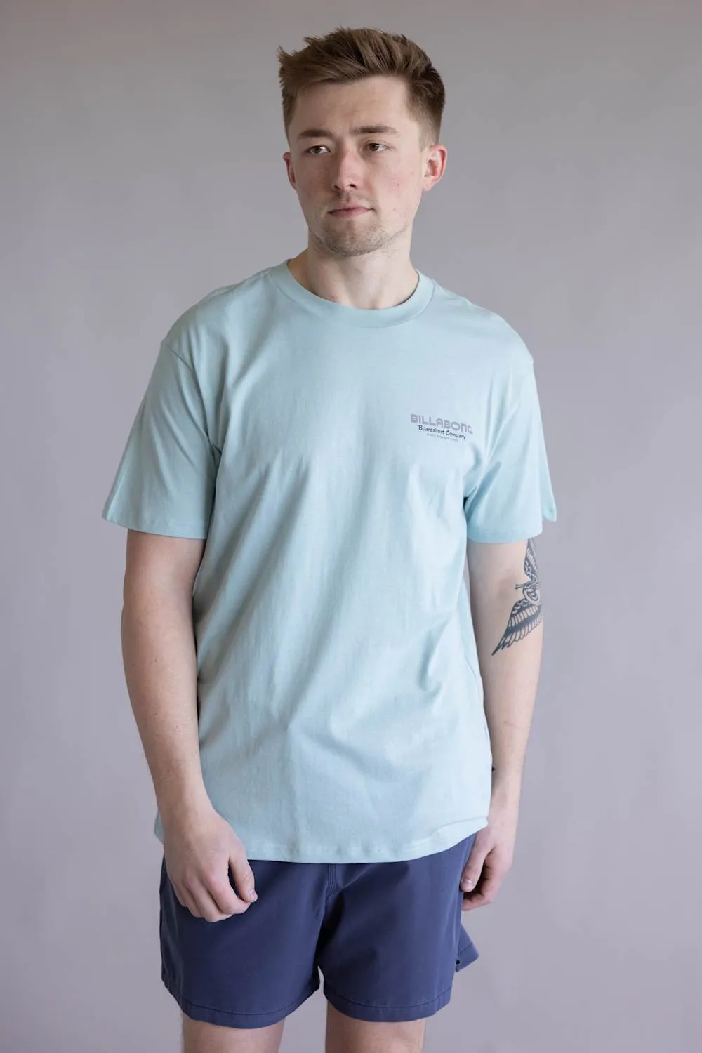 Billabong Tailgating Premium T-Shirt for Men in Dusty Blue sold by Glik’s product image thumbnail 2