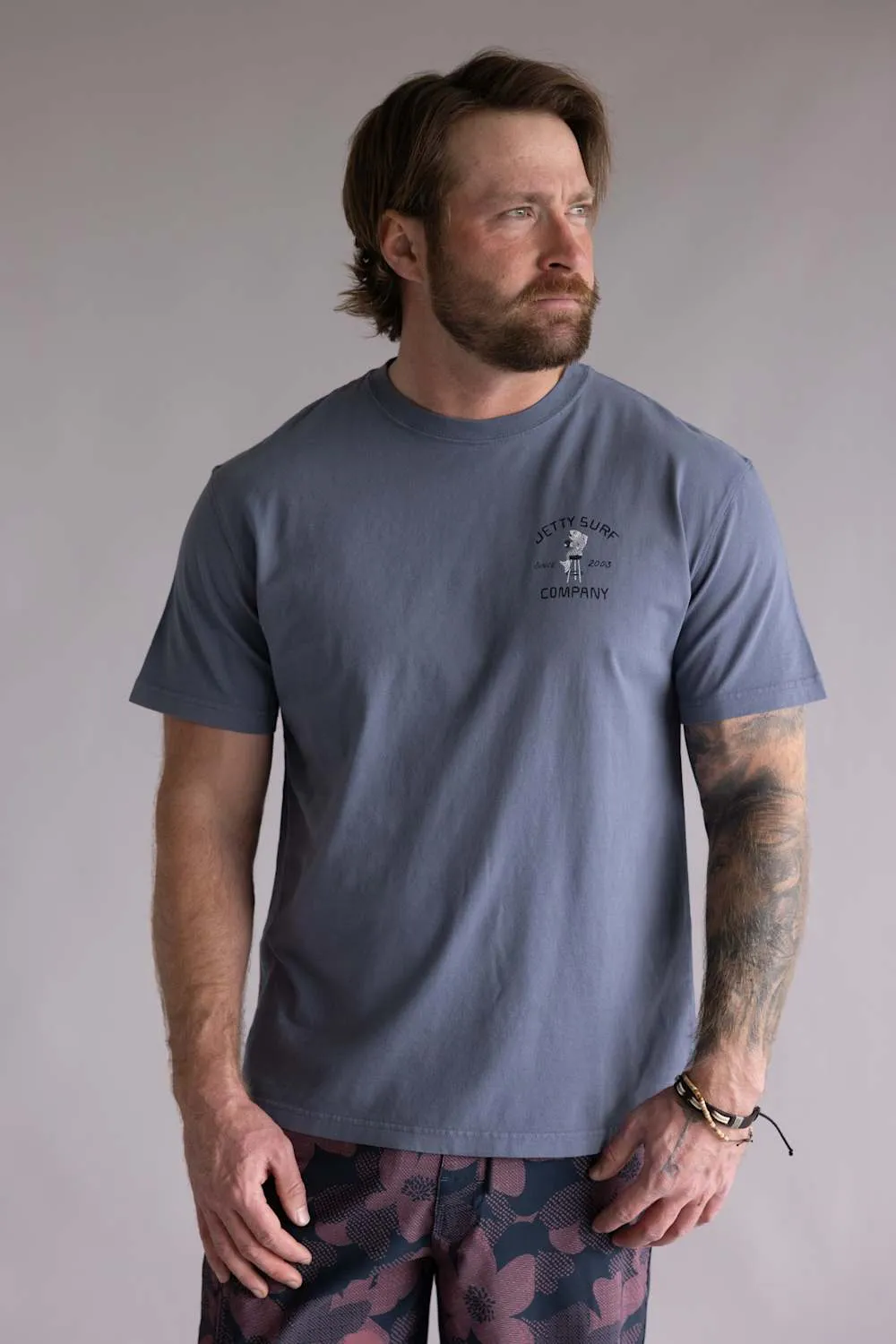 Jetty Raw Bar T-Shirt for Men in Fog | S26RAWB-M10001FOG sold by Glik’s product image thumbnail 2