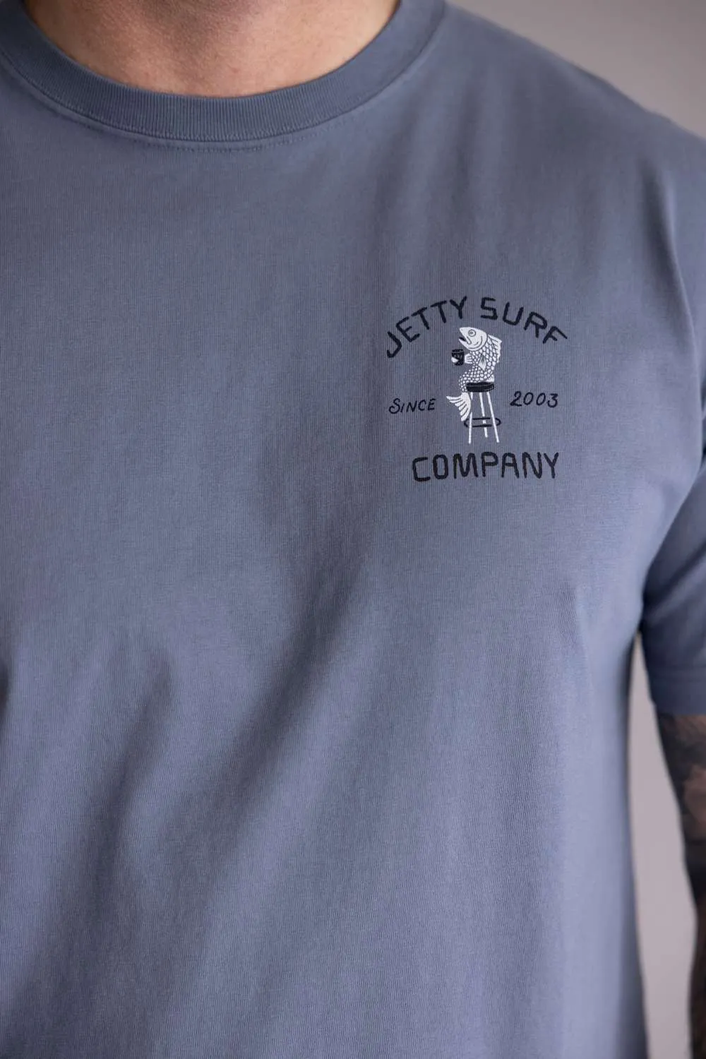 Jetty Raw Bar T-Shirt for Men in Fog | S26RAWB-M10001FOG sold by Glik’s product image thumbnail 4