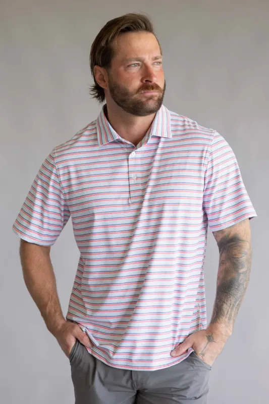 1897 Legends Striped Polo for Men made by Glik’s