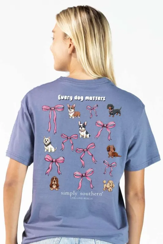 Simply Southern Every Dog T-Shirt for Women in Denim | SS-EVERY-DENIM sold by Glik’s