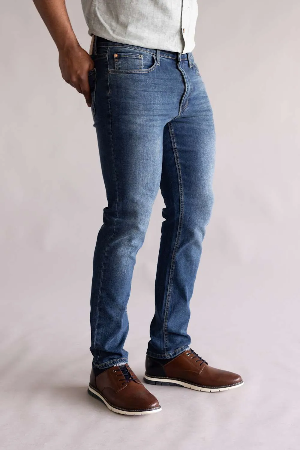 Weatherproof Vintage Slim Jeans for Men in Tidepool Tint | WP25-94SL TIDEPOOL TINT sold by Glik’s product image thumbnail 3