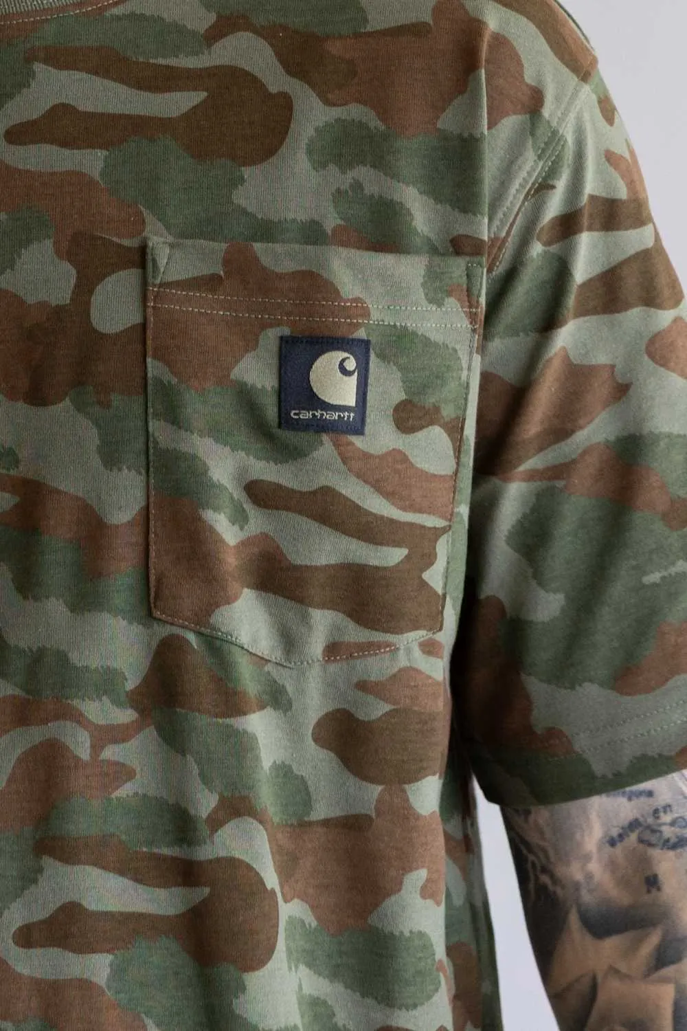 Carhartt Irvine Relaxed T-Shirt for Men in Camo | 107298-GP5-ARMYCAMO sold by Glik’s product image thumbnail 3