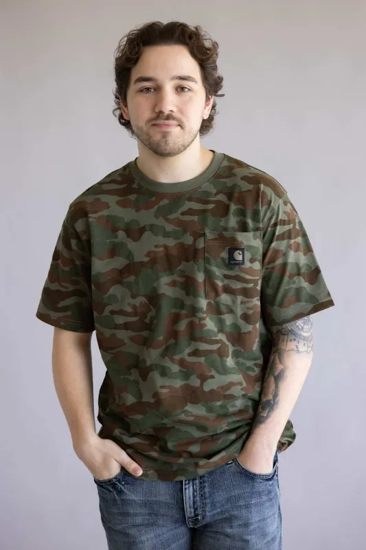 Carhartt Irvine Relaxed T-Shirt for Men in Camo | 107298-GP5-ARMYCAMO made by Carhartt