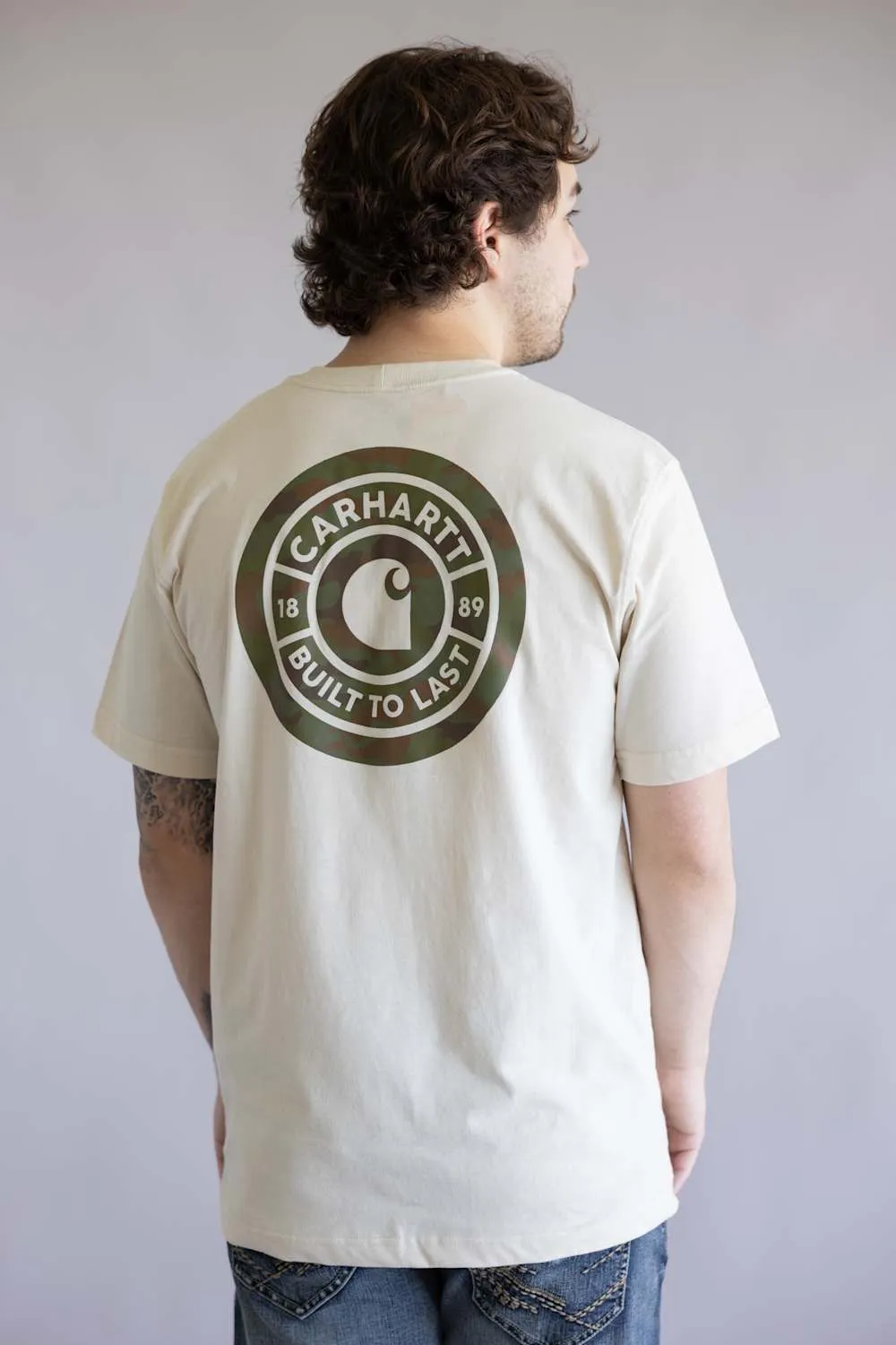 Carhartt Irvine Relaxed Camo T-Shirt for Men in Oatmilk | 107357-A16-OATMILK sold by Glik’s product image thumbnail 4
