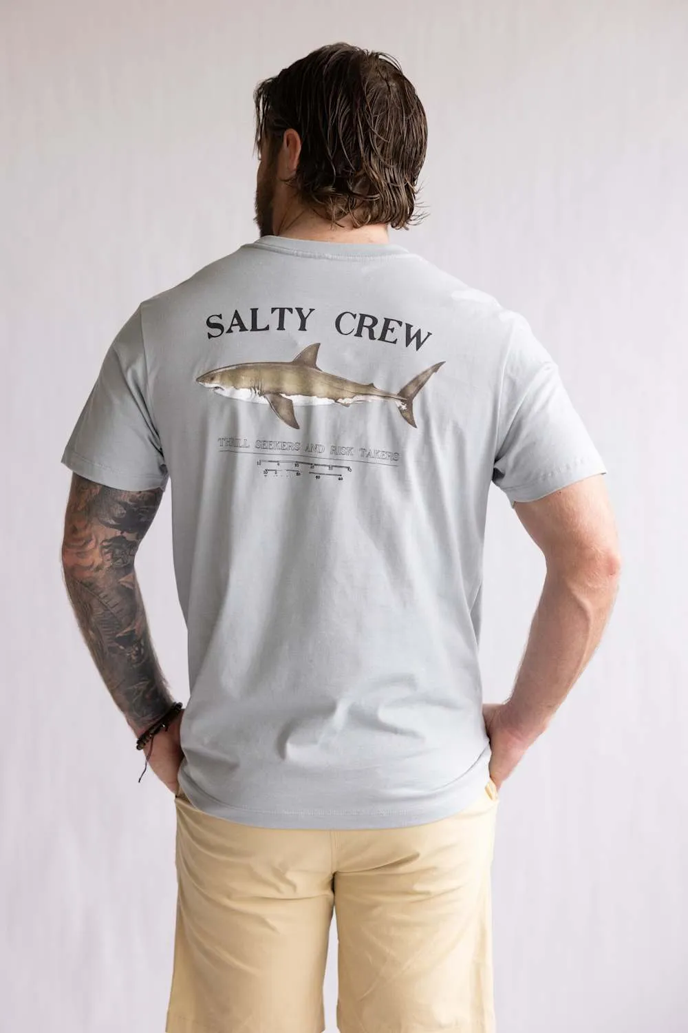Salty Crew Bruce T-Shirt for Men in Quarry | 20035067-QUARRY sold by Glik’s product image thumbnail 4