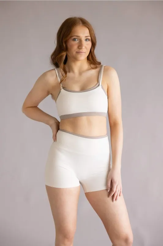 Double Layer Sports Bra for Women in Cream Combo | TP80238-CREAMCOMBO sold by Glik’s