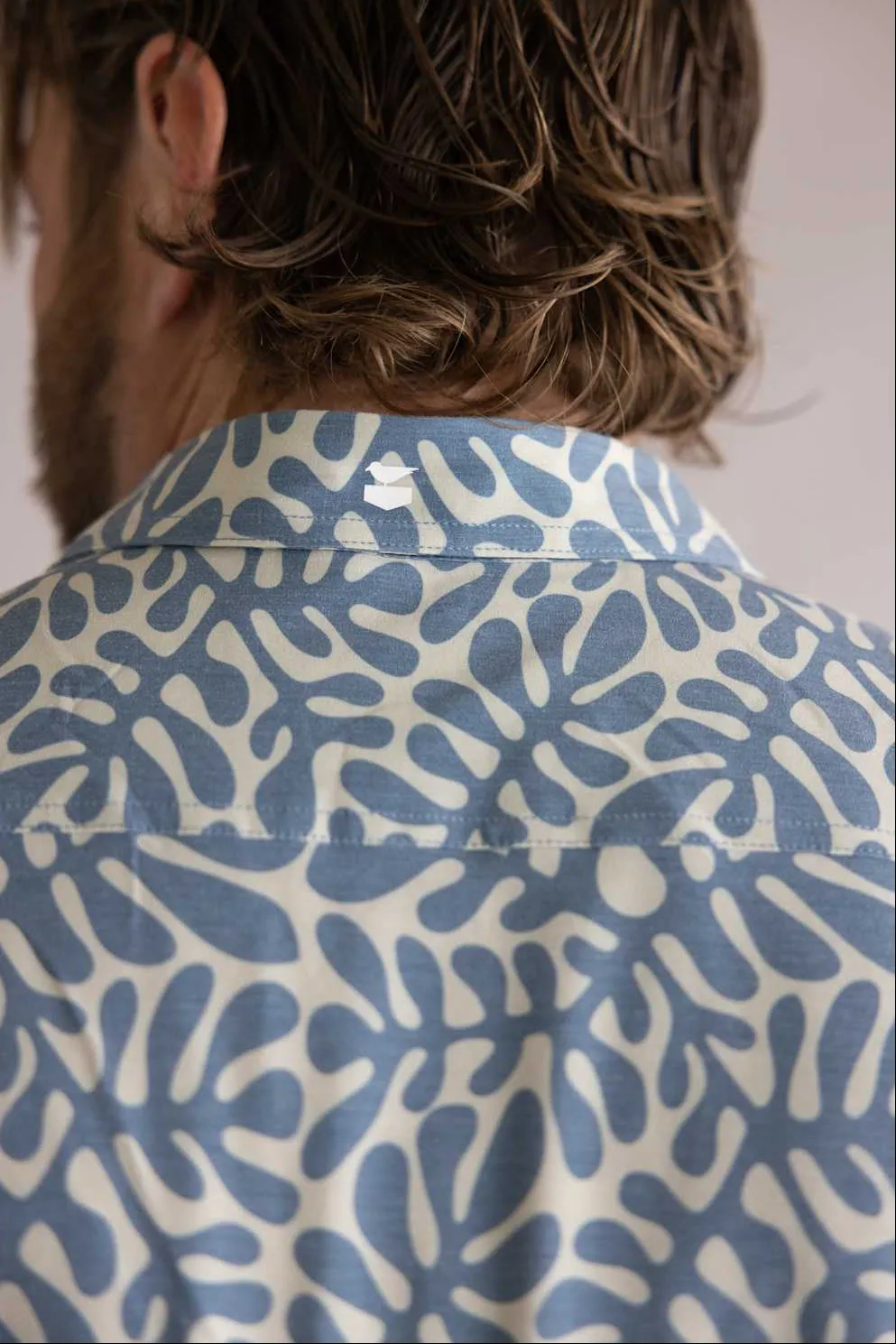 Jetty Garwood Woven Button Up Shirt for Men in Blue | S26GARW-M11001BLU sold by Glik’s product image thumbnail 3