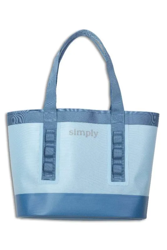 Simply Southern Simply Tough Tote in Blue Tonal | 0126-SIMPLYTOTE-TOUGH-BLUE sold by Glik’s