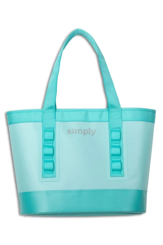 Simply Southern Simply Tough Tote in Teal Tonal | 0126-SIMPLYTOTE-TOUGH-TEAL sold by Glik’s