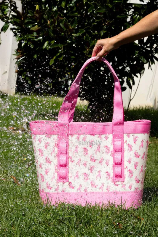 Simply Southern Simply Tough Tote in Pink Floral | 0126-SIMPLYTOTE-TOUGH-FLRL sold by Glik’s