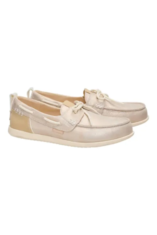 HEYDUDE Women’s Harbor Breeze Lo Classic Shoes in Platinum | 45199-2MY made by Hey Dude