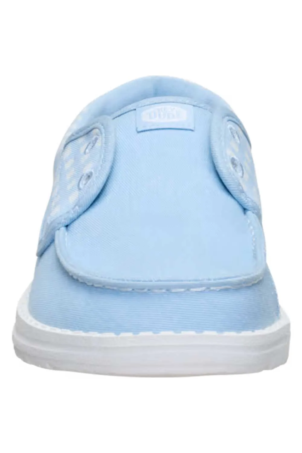 HEYDUDE Women’s Wendy Cru Gingham Shoes in Skyway/Blue Multi | 45415-4ZR sold by Glik’s product image thumbnail 3