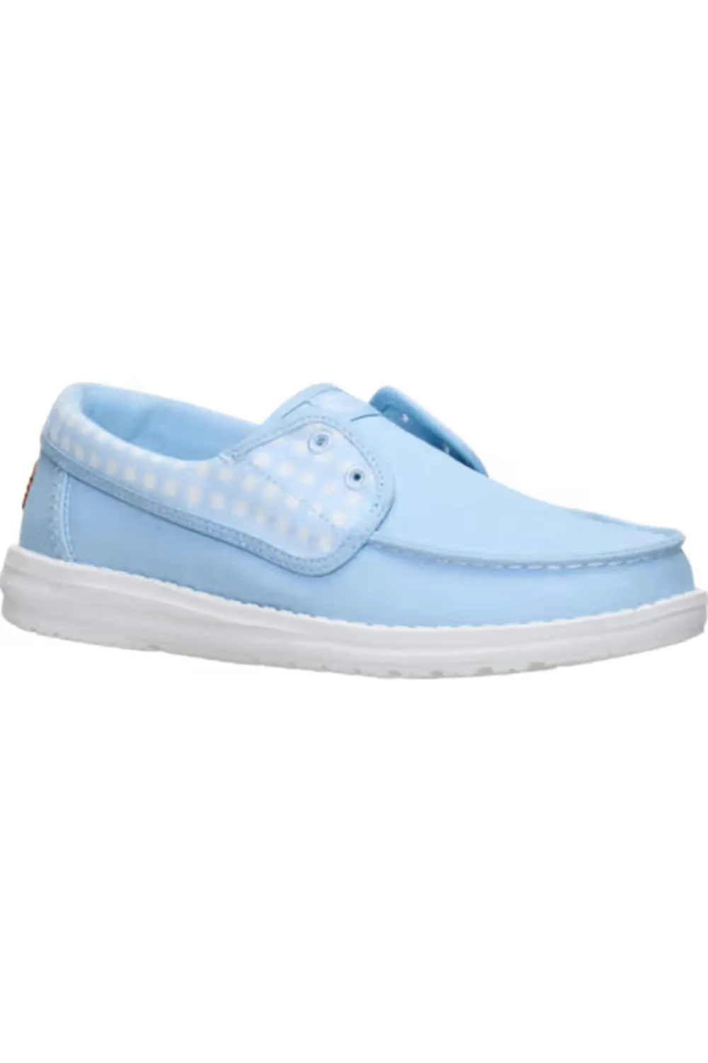 HEYDUDE Women’s Wendy Cru Gingham Shoes in Skyway/Blue Multi | 45415-4ZR sold by Glik’s product image thumbnail 2