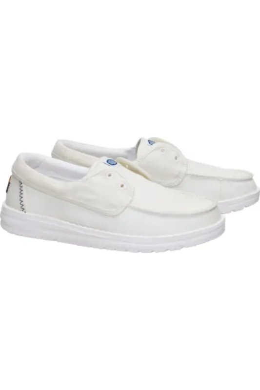 HEYDUDE Women’s Wendy Cru Stretch Canvas Shoes in Snow White | 45154-1WQ sold by Glik’s