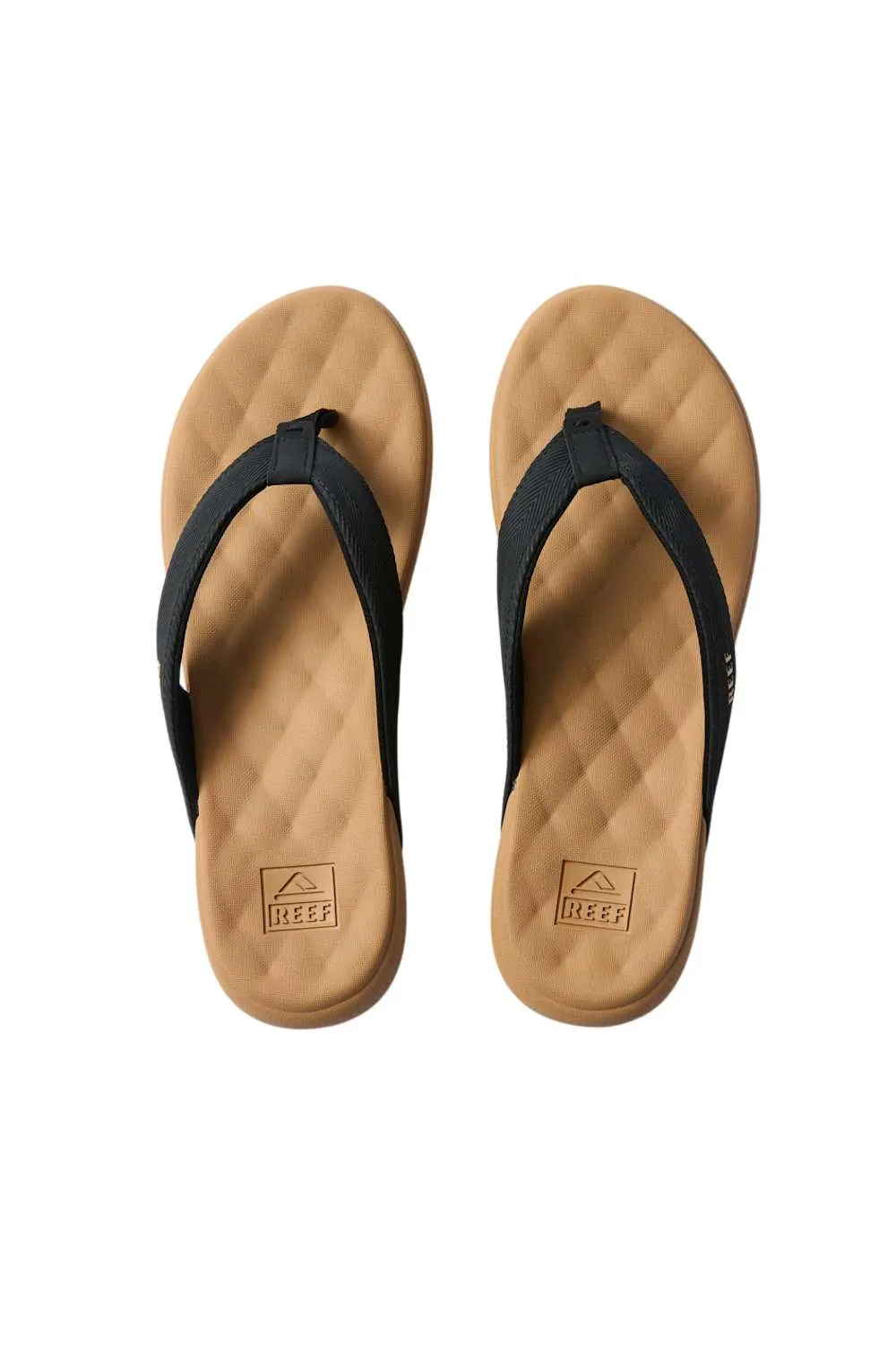 Reef Cushion Melody Flip Flops for Women in Black/Tan | CJ8132 sold by Glik’s product image thumbnail 2