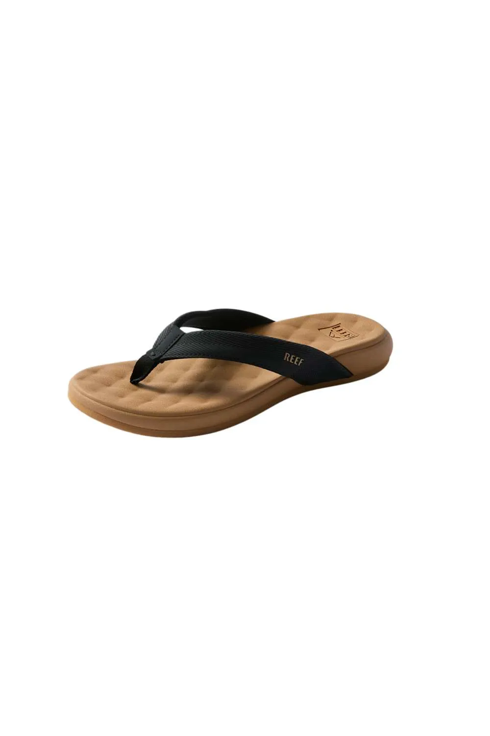 Reef Cushion Melody Flip Flops for Women in Black/Tan | CJ8132 sold by Glik’s product image thumbnail 3